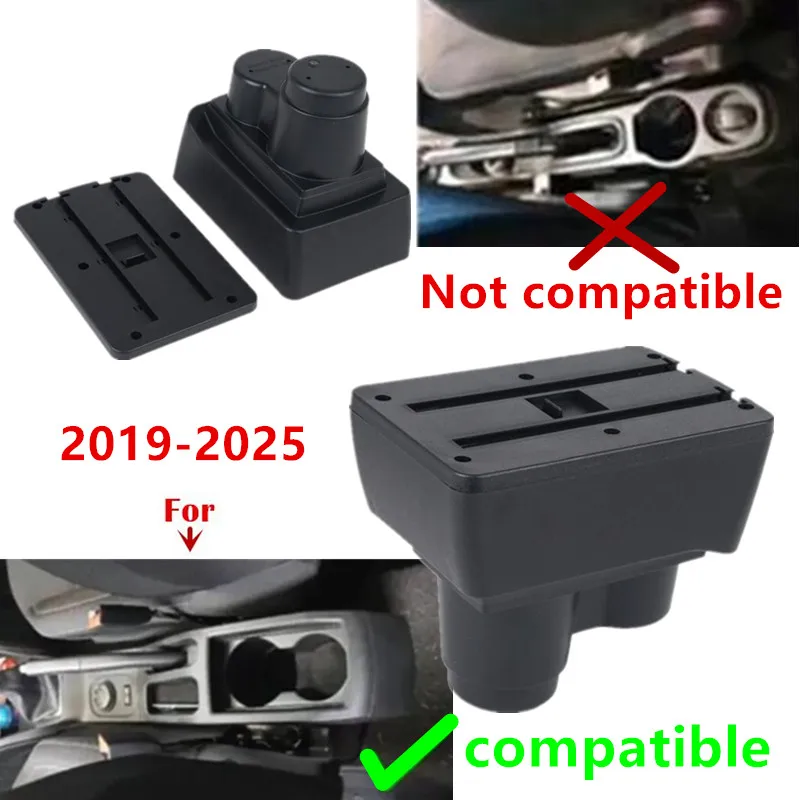 For Renault Duster Armrest For Dacia Duster Armrest Box 2019-2025 Center Storage Box Interior Dedicated Retrofit Car Accessories