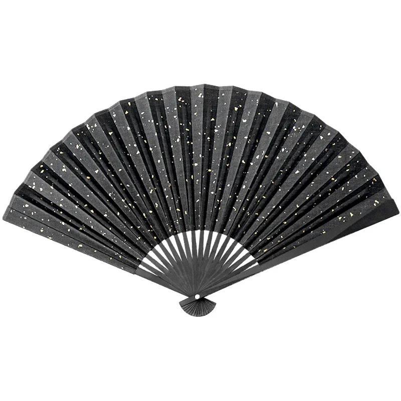 Titanium Alloy Folding Fan Chinese Style Metal Kung Fu Fan Chinese Men's Tactical Self-defense Tai Chi Fan