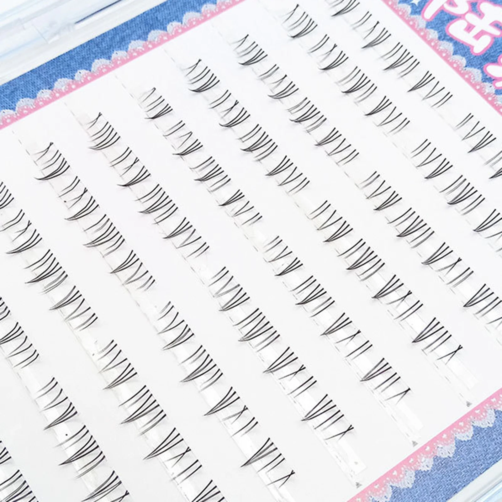 الرموش السفلية الطبيعية 5-7 مللي متر DIY بها بنفسك الفردية الرموش الصناعية الكورية ماكياج أسفل جلدة ماكياج رمش ماكياج أداة #3