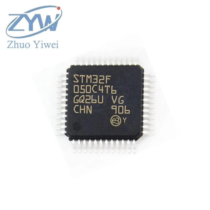 Chip de MCU Cortex-M0, STM32F050C4T6, LQFP-48, STM32F, STM32F050, STM32F0C4T, 48MHz, 16KB, BRAÇO, novo, original