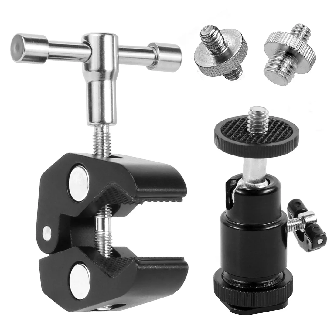 Super Clamp Mount Halter mit Stativ Kugelkopf Adapter für Gopro für Insta360 DSLR Monitor LED Blitzlicht Kamera Röhren halterung – Detail 20