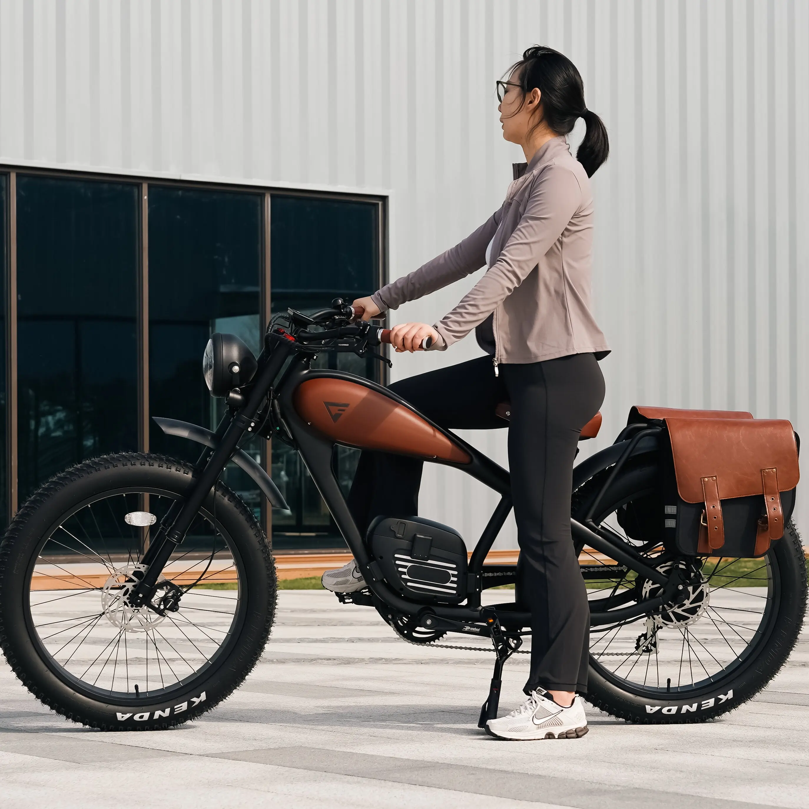 

Vintage Commuter Electric Bike Dual Battery Long Range Rear Hub Motor Ebike
