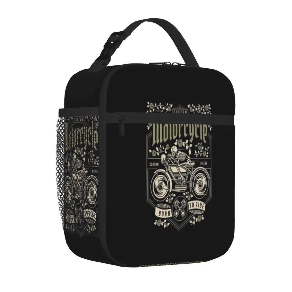 Bestselling CUSTOM MOTORCYCLE Boho Insulated Tote Office Picnic Break Cooler Tote