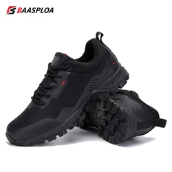 Baasploa Men Hiking Shoes 2024 Fashion Outdoor Climbing Waterproof Sneakers Male Casual Non-Slip Wear-resistant Walking Shoes ﻿