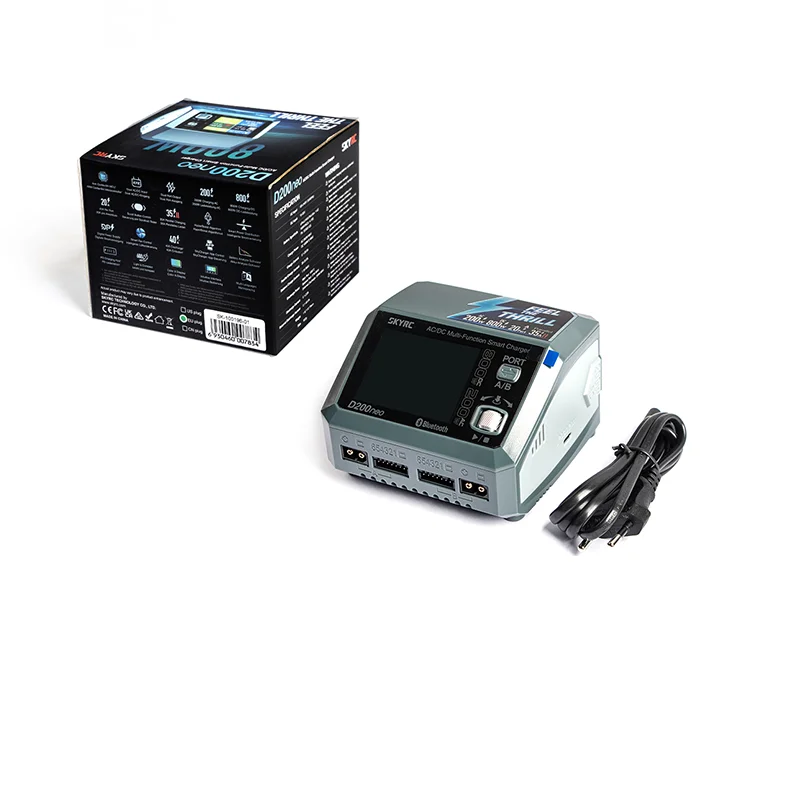 

SKYRC D200neo Charger AC 200W DC 800W 1-6S Lipo Battery Balance Charger Discharger Multi-Function Smart Charger