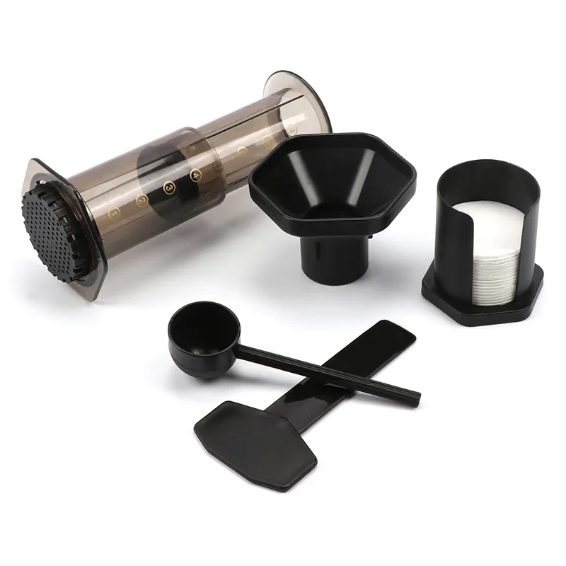 Filter Press Coffee Pot, Hand Press Coffee Maker, Portable Coffee Filter, AeroPress Machine, Cafe Accessories