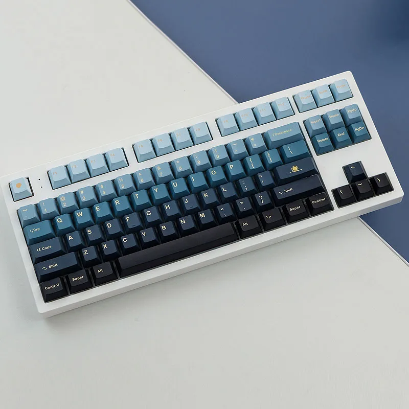 PBT Keycaps para personalização teclado mecânico, Moonrise Colorway, cereja XDA perfil disponível