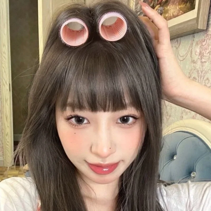 4pcs Hello Kitty Cinnamoroll Anime Kawaii Sanrio Ins Accessories Hair Roots Cute My Melody Hollow Bangs Curling Tube Gifts