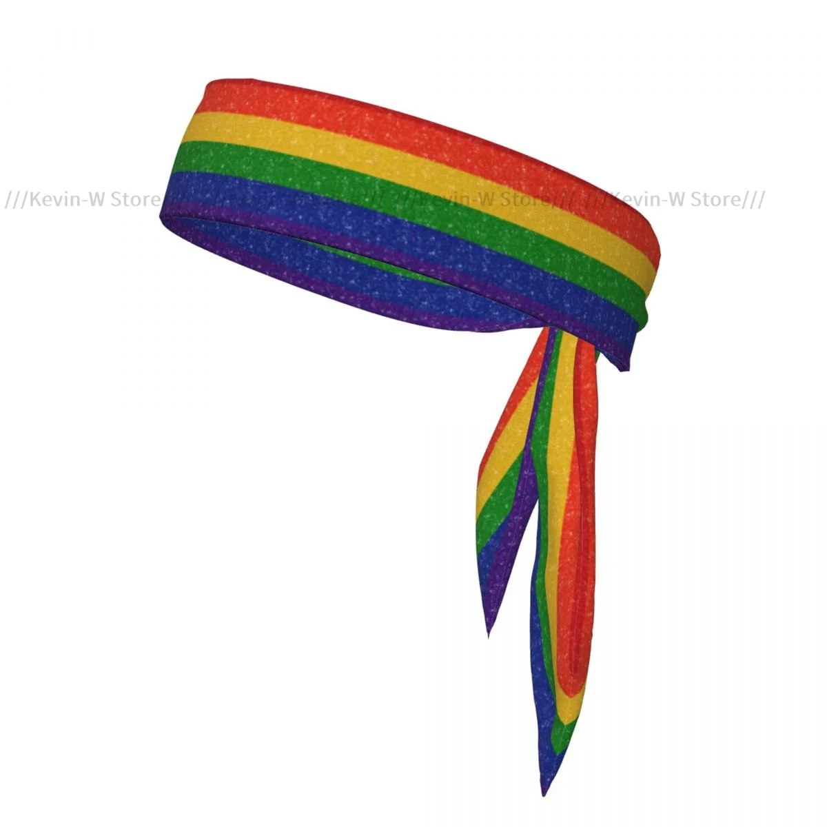 Sweatband Bandanas Glitter Rainbow Pride Flag Hairband Head Tie Sports Headband Hair Accessories