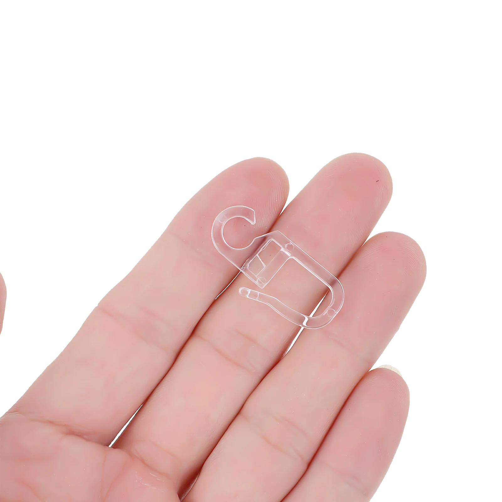 

100Pcs Curtain Hooks Plastic Holdbacks for Living Room Kitchen Bedroom Modern Decor Curtain Holdbacks Multi Use Hooks
