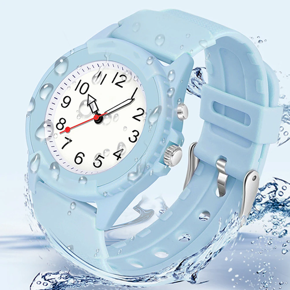 Детские электронные часы, цифровые спортивные часы, водостойкий светящийся ремешок, ночное свечение, детские наручные часы для обучения времени