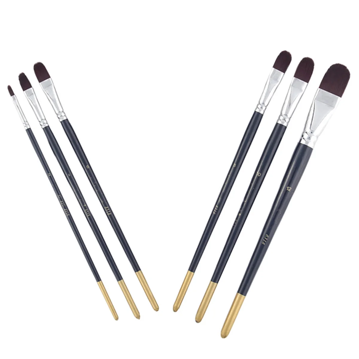 

6 Pcs Tools Oil Paint Brush Brushes Professional Artists' Paintbrushes Watercolor Painting