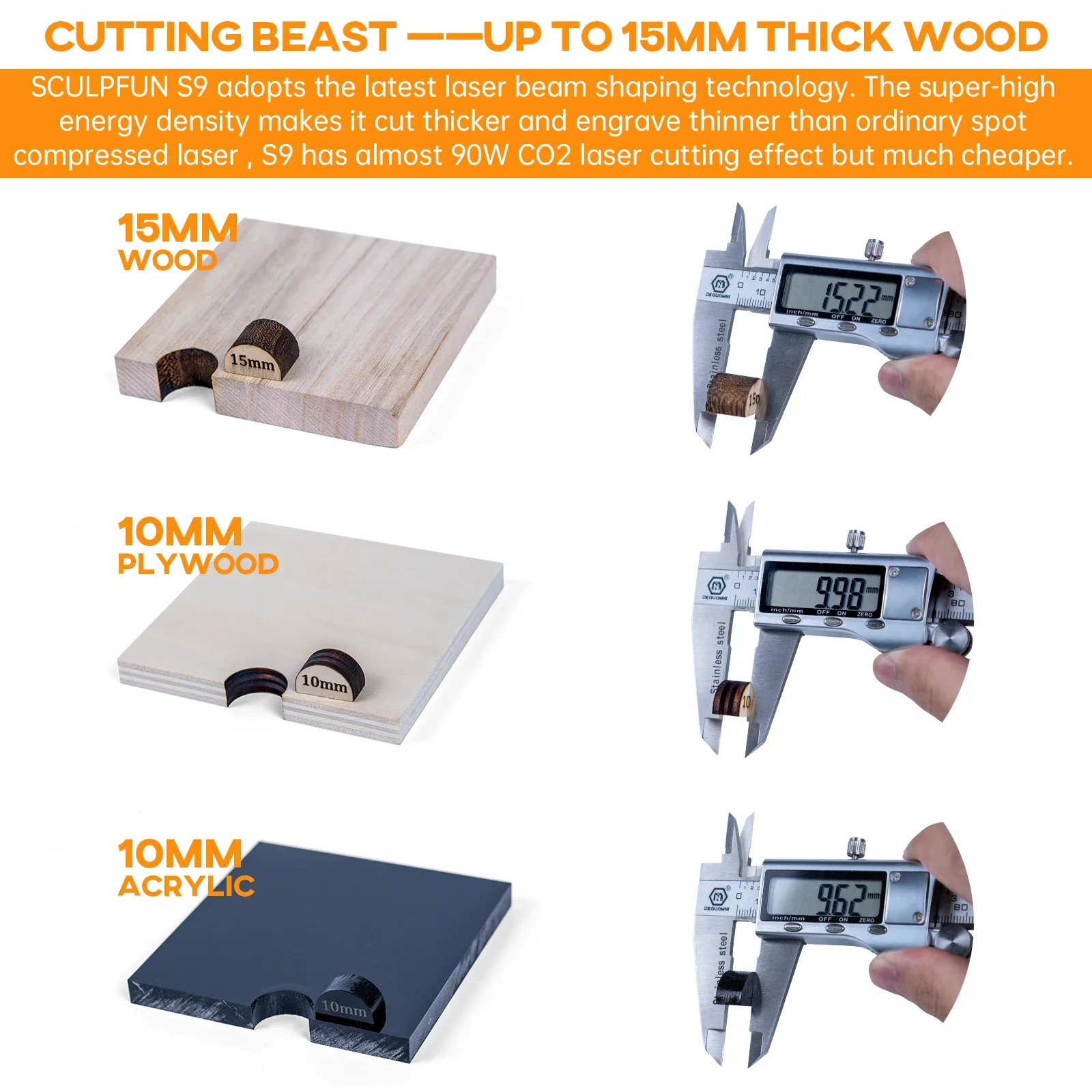 SCULPFUN High-Precision Engraving Area Expansion Kit for S6/S6pro/S9 Laser Engraver Machines