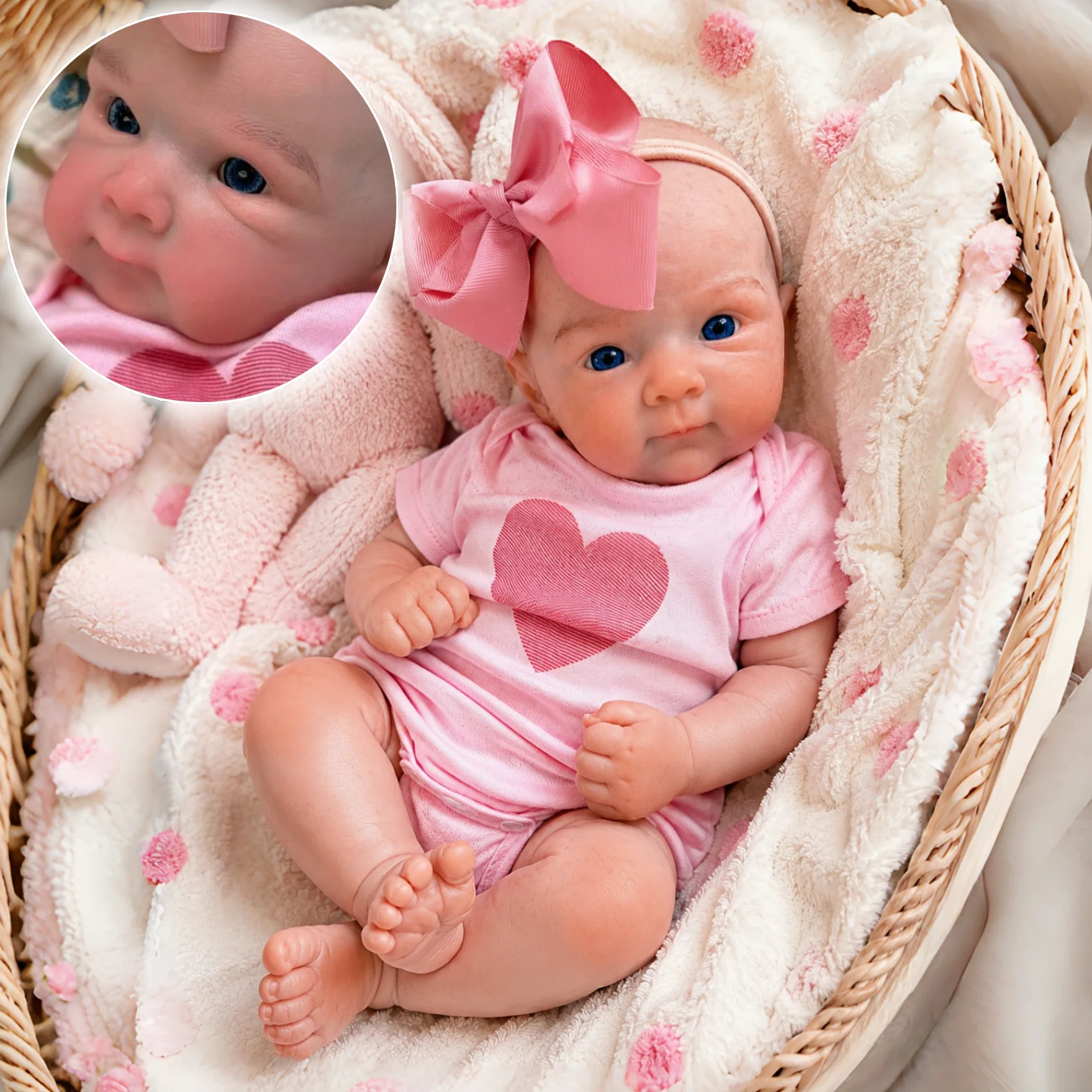 

16.5Inch Can Open Mouth Silicone Rebirth Girl Doll Bettie With Wrinkled Skin/Washable/Flexible Doll Toy Ideal As Birthday Gift
