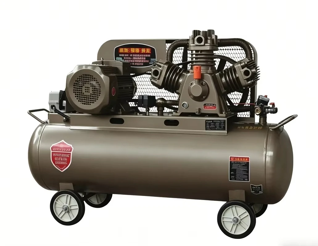 for- 8/12.5bar 7.5Kw HQ-0.97 Dual Pressure Piston Air Compressor Powerful Air Pump Use Belt Driven Piston Workshop Use@