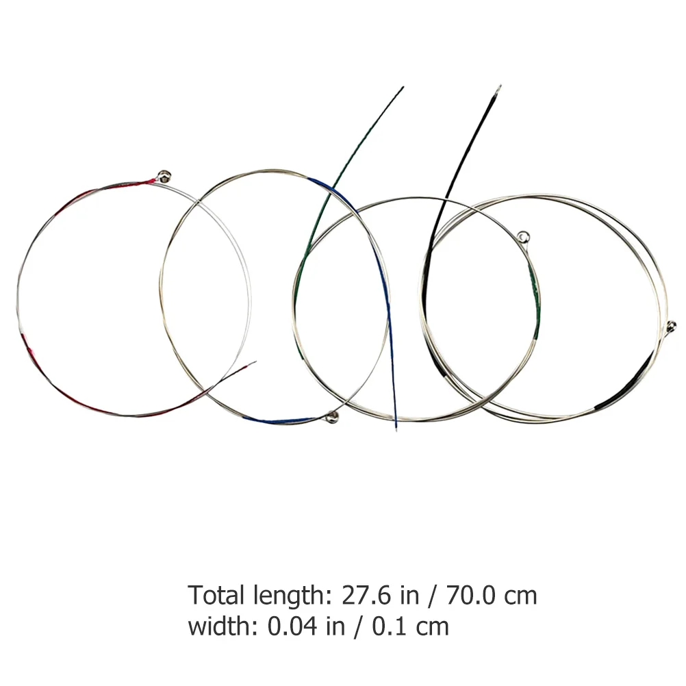 

1 Set Of Viola Strings Metal Replacement Kit For Stringed Instrument Accessories Durable Practical Violin Part Tool Multipurpose