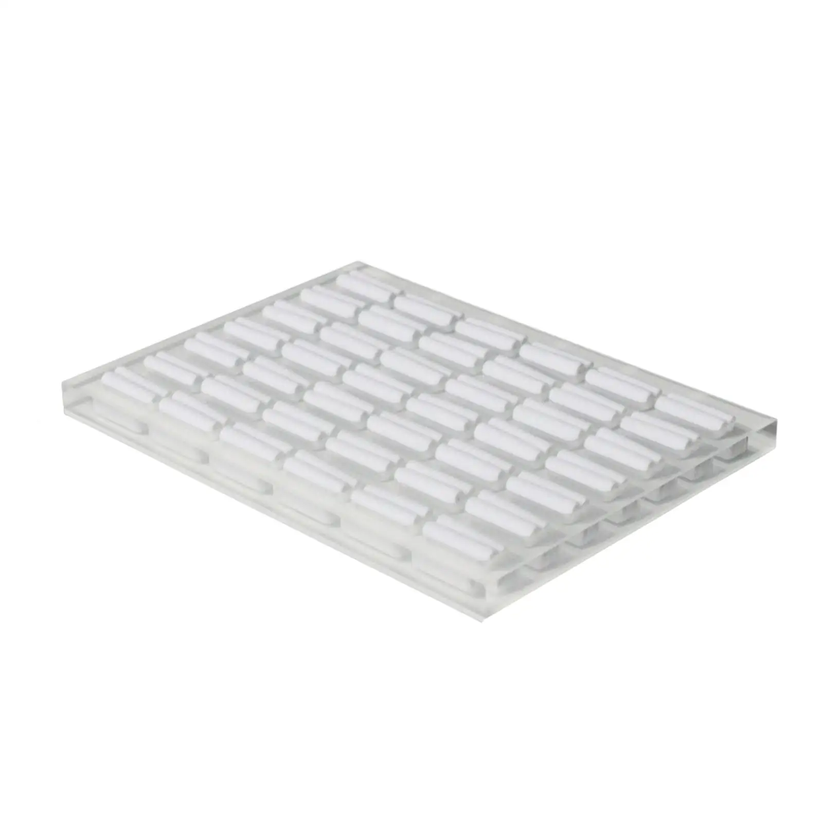 Rings Earring Display Storage Tray Velvet Acrylic Jewelry Organizer Slot Stand for Jewelry Exhibition Market