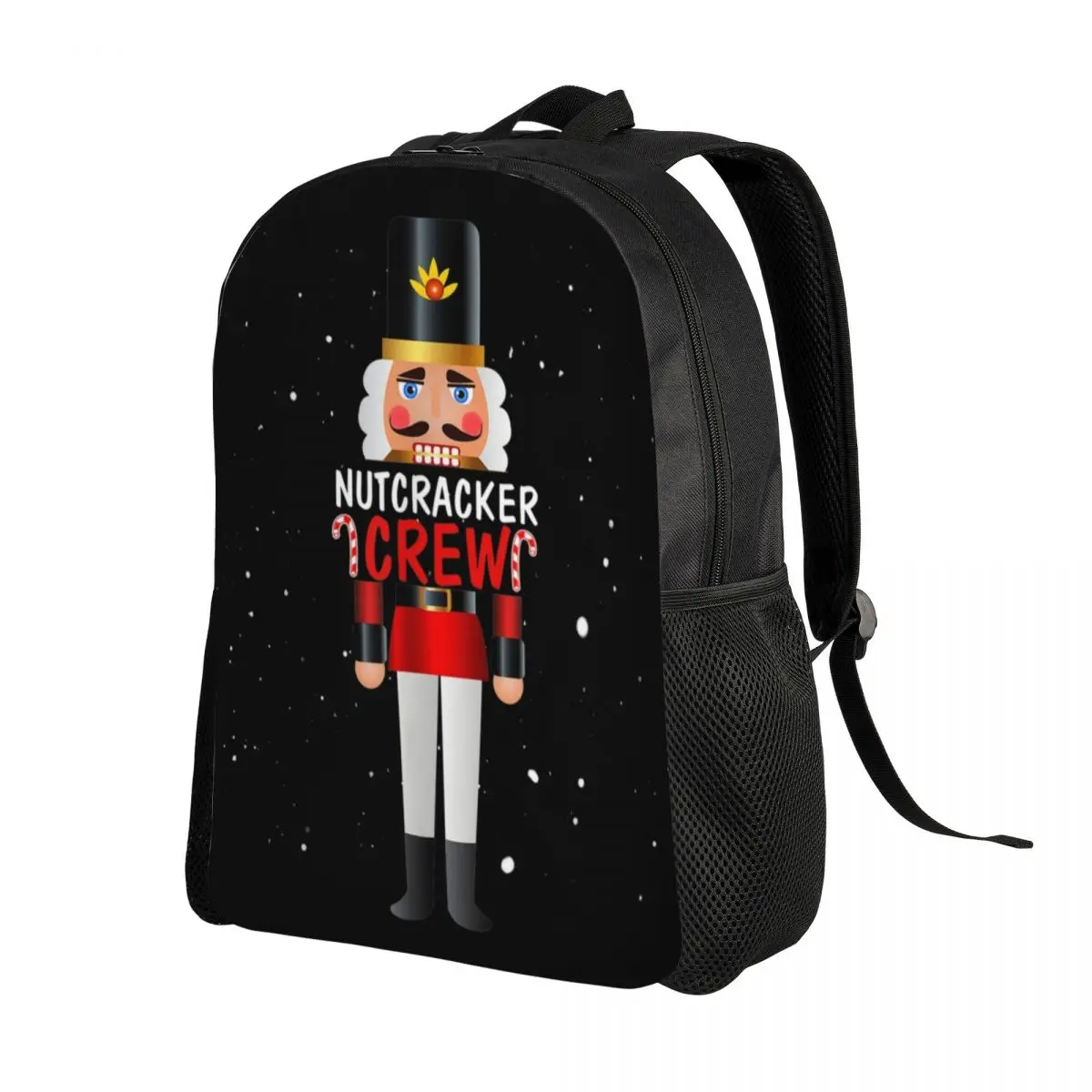 Nutcracker Crew Matching Family Christmas Gift Backpacks Waterproof College School Nutcrackers Cartoon Bag Print Bookbag