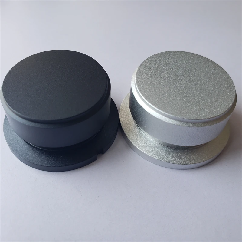 2Pcs Aluminum Knob Encoder Cap Potentiometer Knobs Sandblast No mark 38*19mm Button Volume Switch Tube Amplifier Control Screw