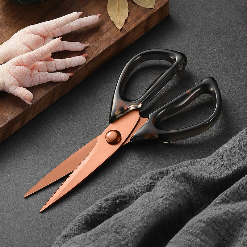 High-Quality Transparent Scissors with Sharp Titanium Blades, Kitchen Scissors, Household Scissors, Office Scissors, Paper Cutting Scissors, Tailor Scissors, Exquisite Small Scissors