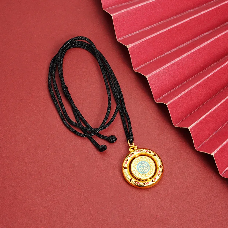 

Women's exclusive, clear fortune character, warm 24K luster, AU999 quality guarantee