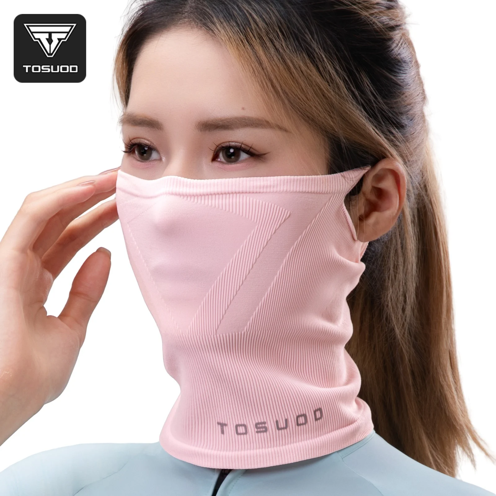TOSUOD Winter-Ohrschutzmaske, Nackenschutz, thermische, winddichte Gesichtsabdeckung, atmungsaktiv, warmer Schal, für den täglichen Gebrauch für Männer und Frauen