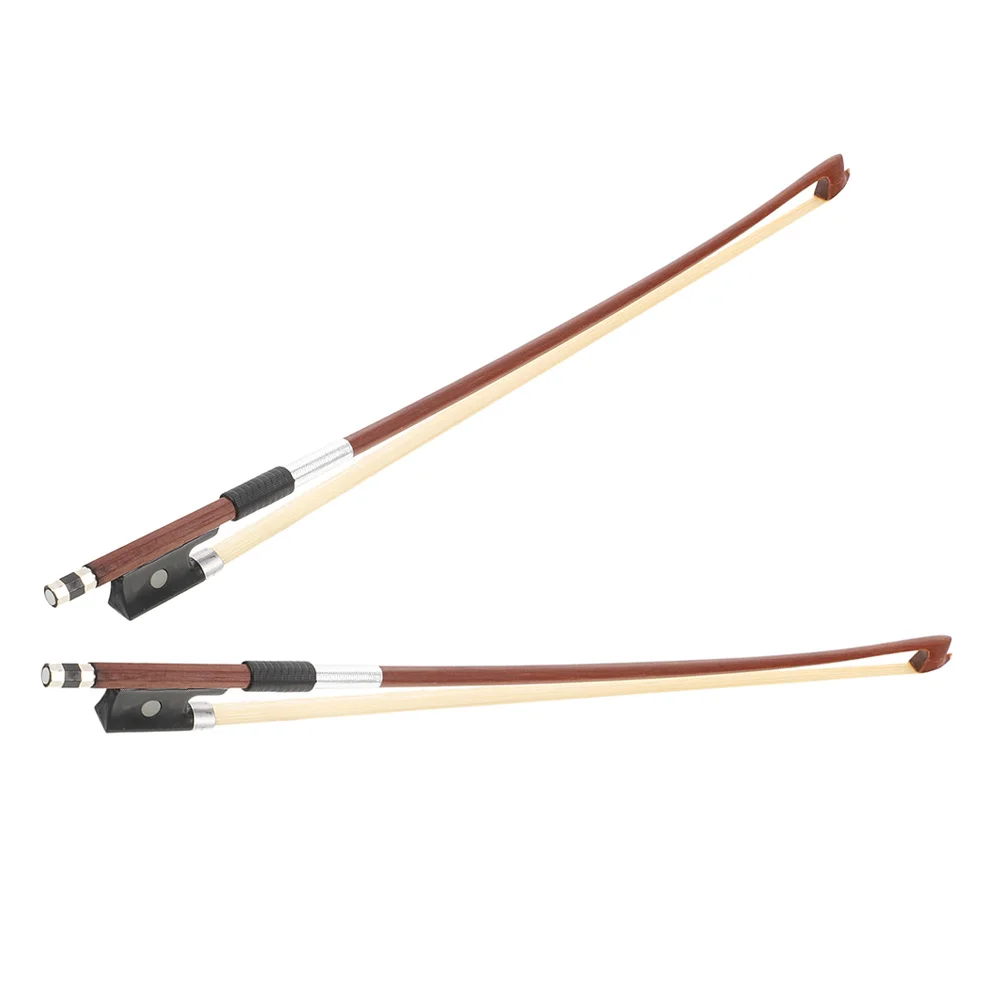 

2Pcs Violin Bow Pure Wood Classic Lightweight Practice Performance Student Beginner Replacement Bow Violin Accessory