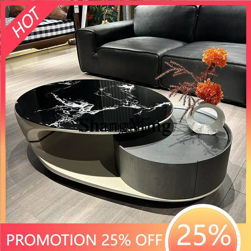 

CL simple marble solid wood tea table medium and ancient style special-shaped creative tea table small apartment