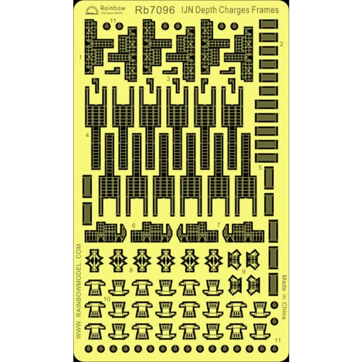 

Радуга Гравирующая часть PE для рамок глубиной заряда IJN 1/700 Rb7096