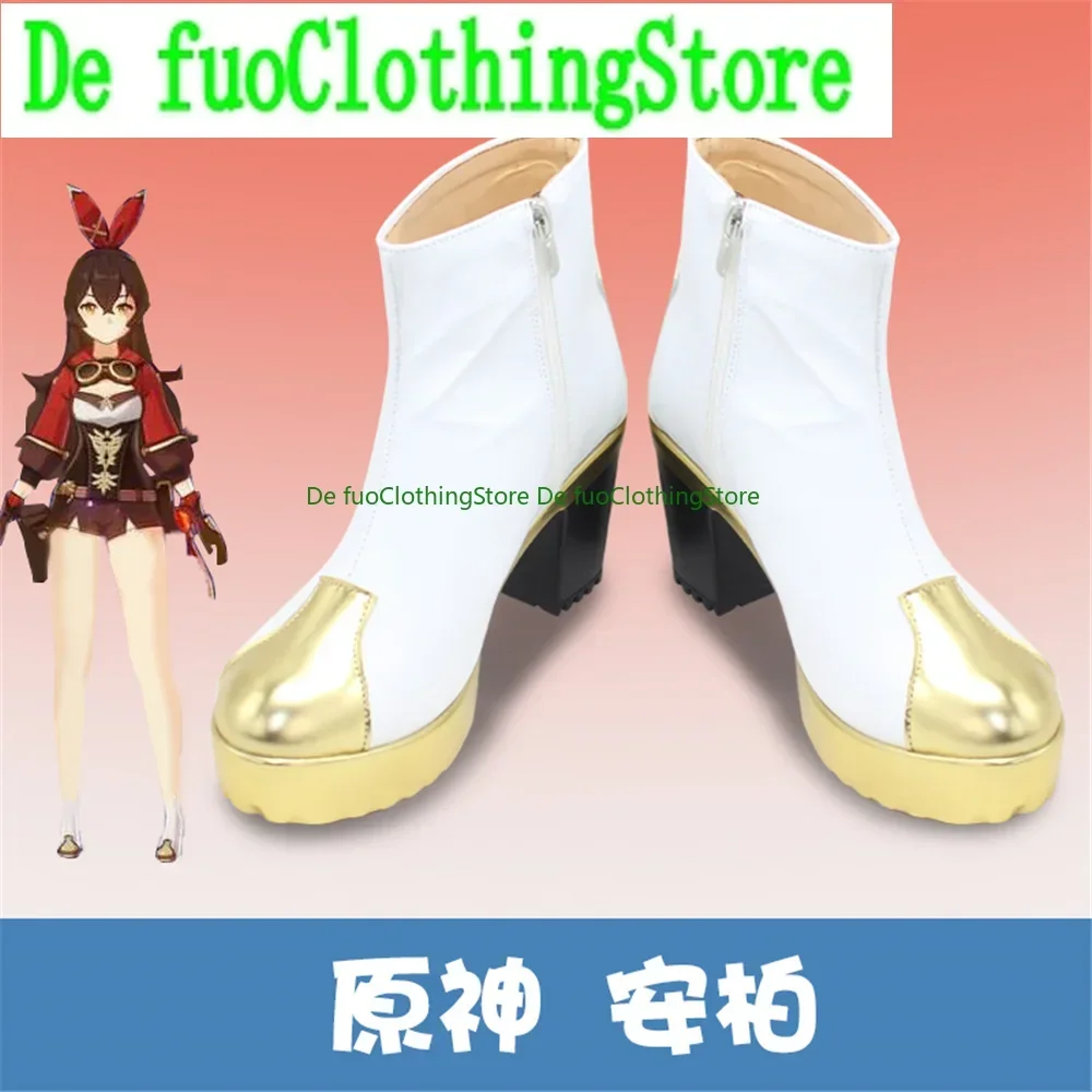 

Genshin Impact Amber Обувь для косплея Сапоги Игра Аниме Хэллоуин DefuoClothing Магазин обуви