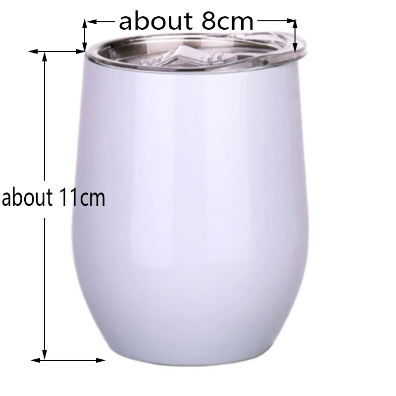 12oz Stainless Steel Wine Tumbler With Sealed Lid Vacuum Thermo Beer Mug Cup Champagne Party Bridemaid Graduation Gift