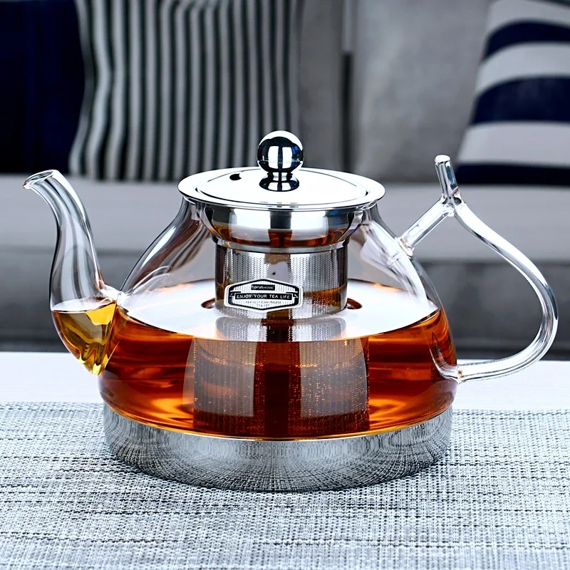 

Multifunctional Heat-Resistant Glass Teapot for Electromagnetic Stove Induction Cooker Safe Tea Kettle