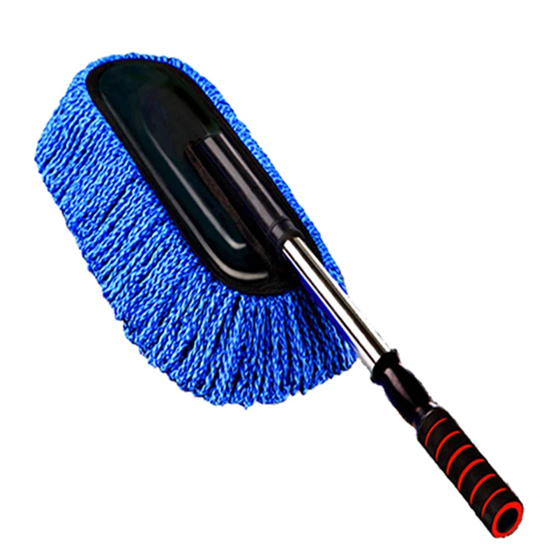 Microfiber Car Wash Brush Mop Kit, Mitt Sponge With Long Handle Car Cleaning Supplies Kit Duster Washing Car Tools Accessori