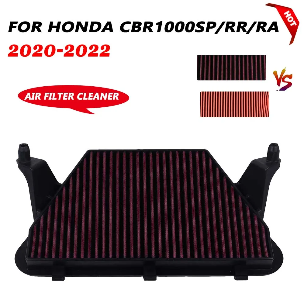 Motorcycle Air Filter Intake Cleaner Element For Honda CBR1000RR CBR1000RA Fireblade 2017-2023 CBR1000S1 2017-2019 CBR1000SP