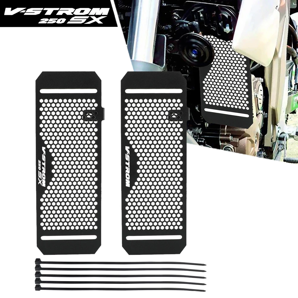

Vstrom250SX Motorcycle Radiator Core Guard Grille Cooler Cover Protection Radiator Guard For Suzuki V Strom 250SX 2023 2024 2025