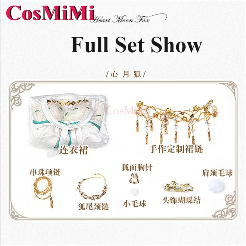 Cosmimi jogo luz e noite sariel cosplay trajes lua vixen de coração doce uniforme vestido carnaval festa role play roupas