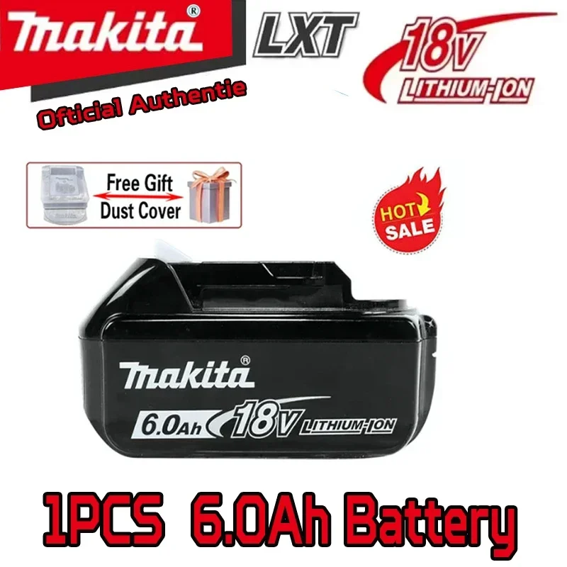 

Original Makita 18V lithium battery, 6.0Ah rechargeable LED, for BL1860B BL1850B BL1840B BL1830B power tools battery replacement