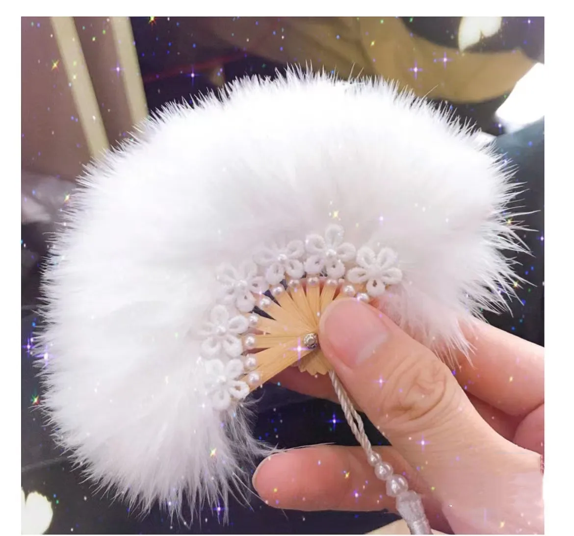 1/3 BJD Doll Feather Fan Gorgeous Doll Accessories