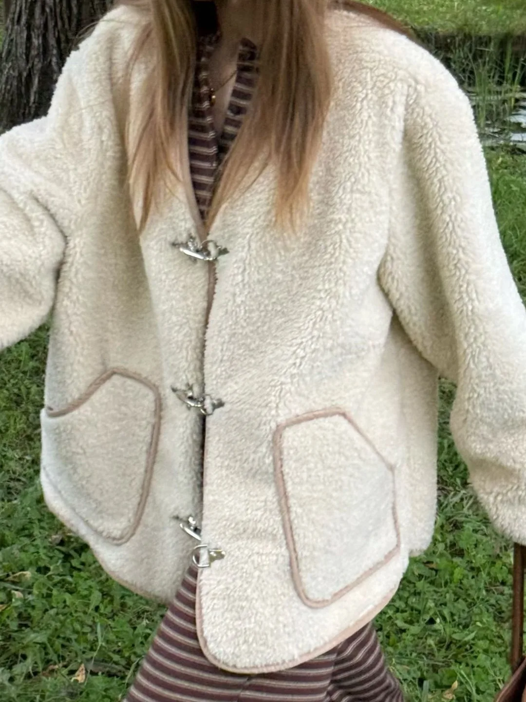 

Sli Lamb Fur Jaet женское свободное теплое хлопковое пальто модное антивозрастное модное зимнее новое поступление китайского бренда