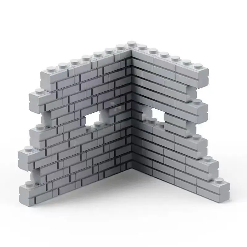 50 Stuks Kleine Deeltjes Dikke Muur Bakstenen 1X2 Dots Bulk Accessoires Deuren Windows Diy Bouwstenen Educatief speelgoed Voor Kinderen