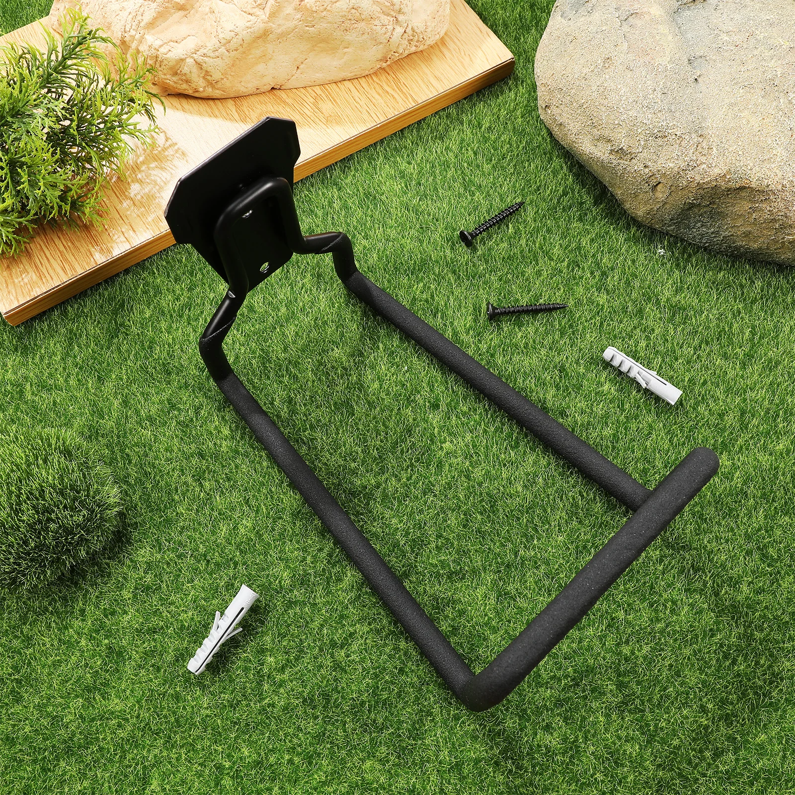 

Garage Hooks Heavy Duty Garden Hose Holder Wall Mounts Sturdy Metal brackets Space Saving Large Capacity