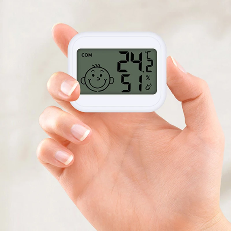 LCD Digital Thermometer Hygrometer Indoor Room Electronic Temperature Humidity Meter Sensor Gauge Weather Station -50-+50℃