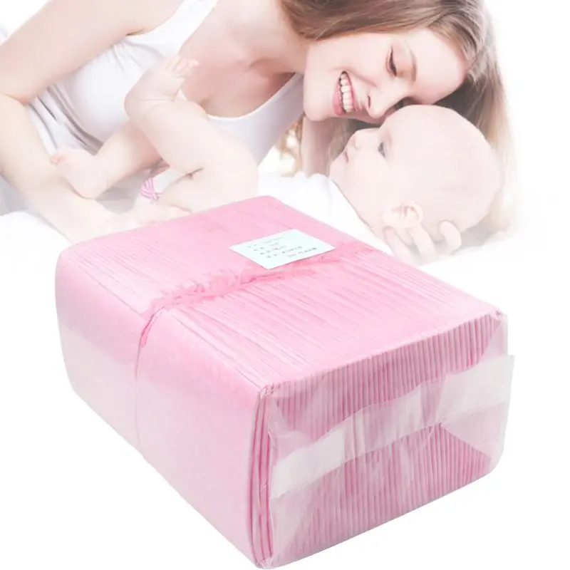 100pcs Baby Soft Sheet Urine Changing Pads Pink Disposable Infant Bedding Diapering Covers Nappy Mattress Changing Mat