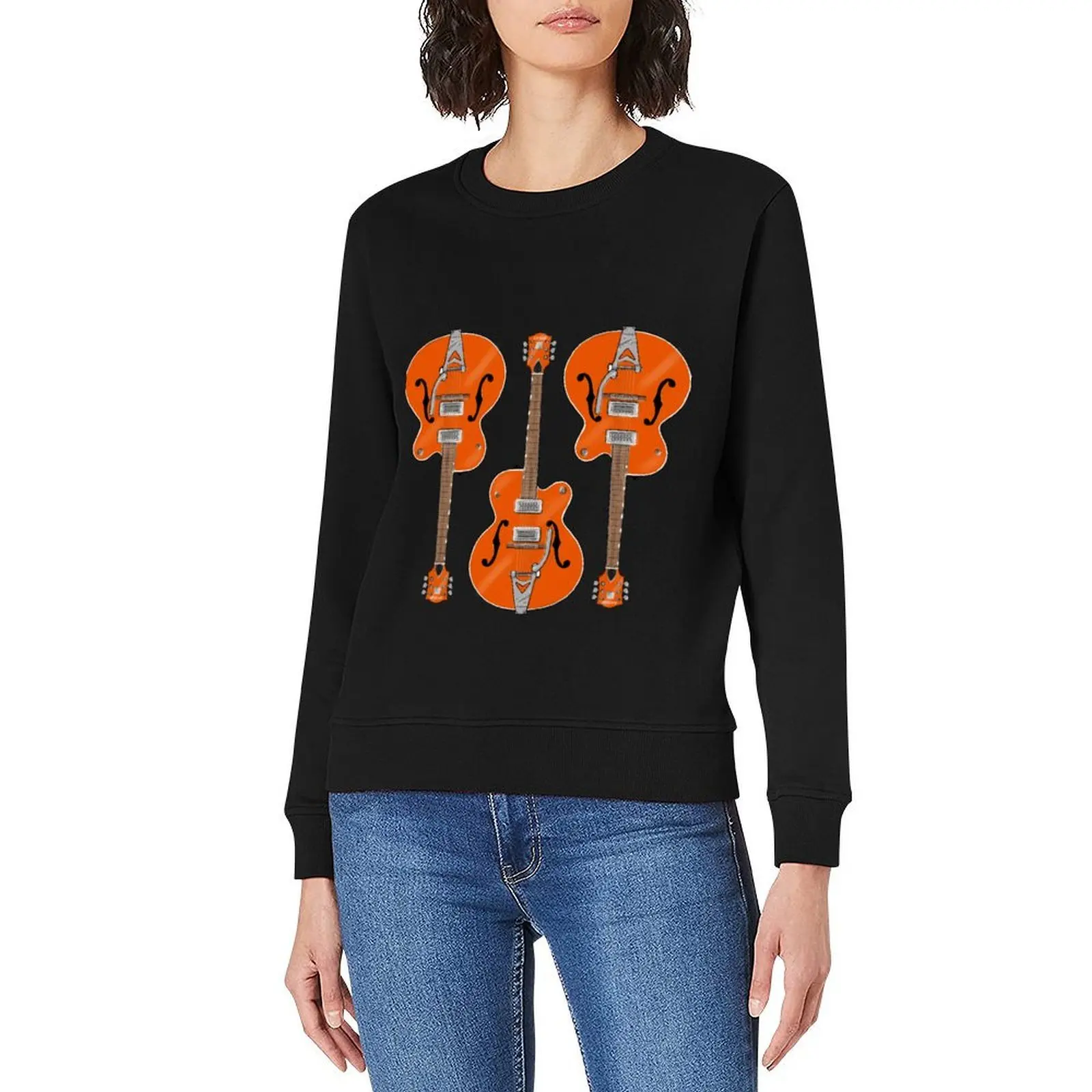 Triple Orange Gitarre Pullover Anime Kleidung Anime Kleidung Herbst Jacke Männer männliche Kleidung Herbst Sweatshirt