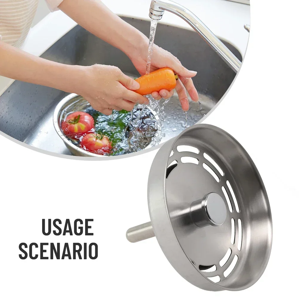 

Kitchen Sink Drain Waste For Replacement Kitchen Sink Strainer Waste Plug Basin Drain Filter Bathroom Kitchen Sink Accessories