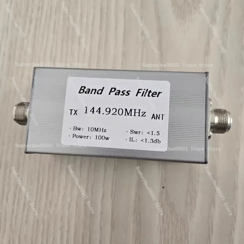 

144.920MHz Band Pass Filter BPF N-Female 100W High Rejection Harmonic Spurious Suppression for Ham Radio Repeaters