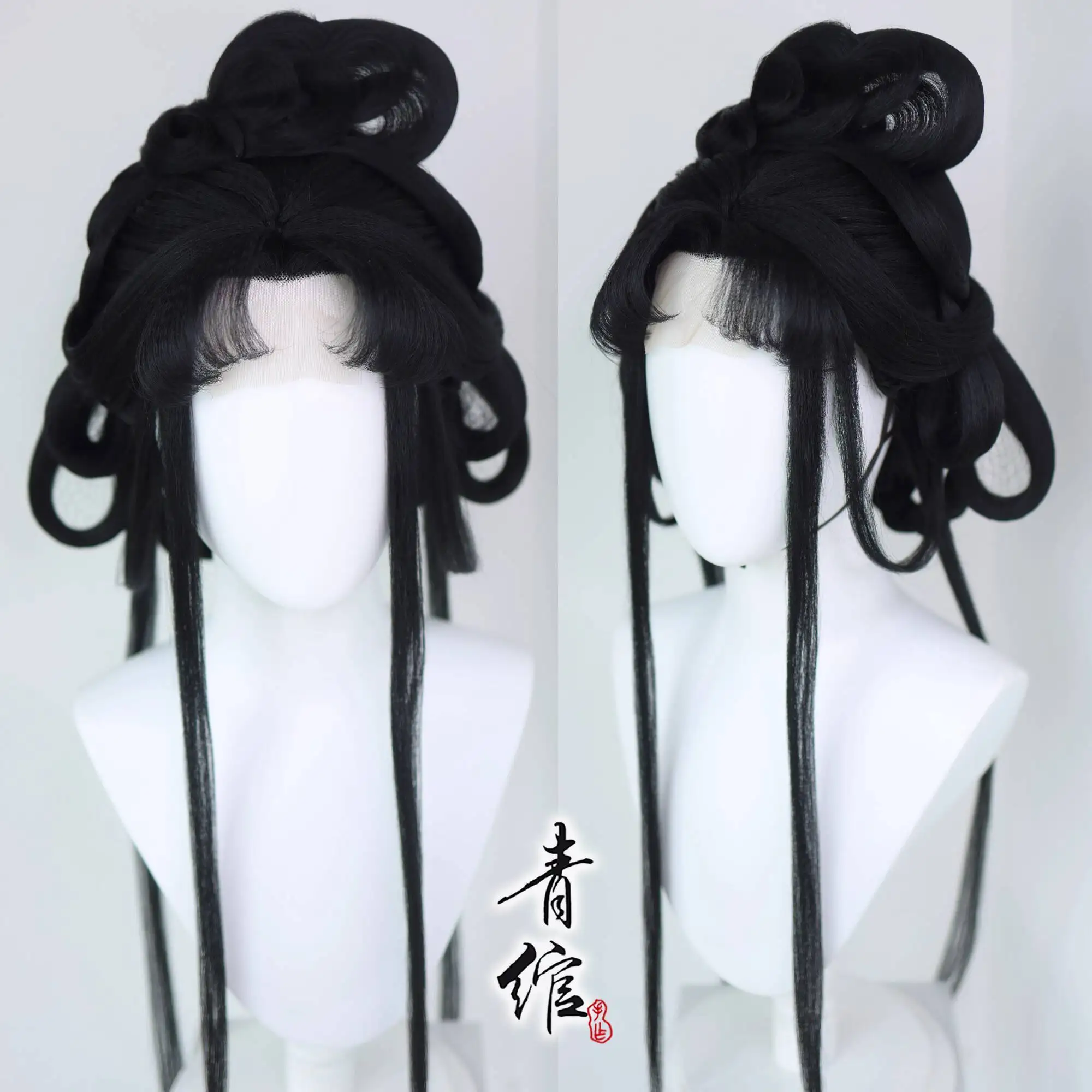 

Imitation Hand Hook COS Antiquities Ancient Costume Hanfu Female Modeling Wig Cover Cosplay Wig Halloween