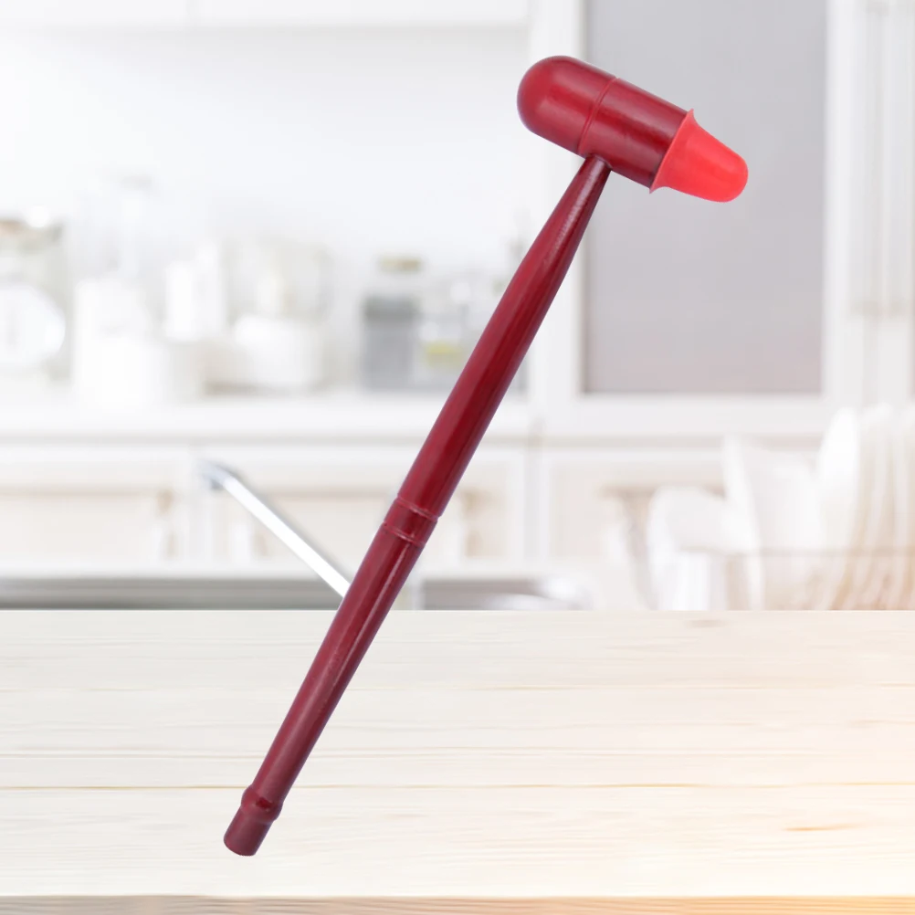 

Wooden Acupuncture Point Foot Massage Stick Red Body Massager Shoulder Neck Stress Relief Reflexology Hammer Tool