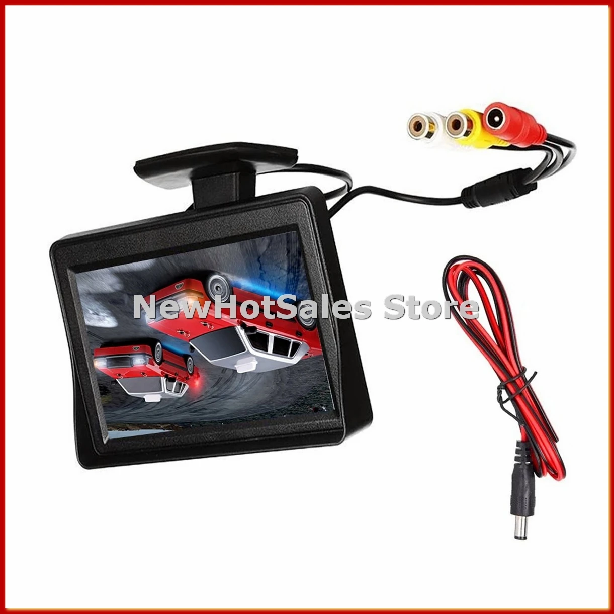 

DC 9 В-24 В 4,3-дюймовый комплект автомобильного монитора заднего вида TFT ЖК-камера заднего вида для автомобиля, система парковки заднего вида, монитор без камеры-ABFB