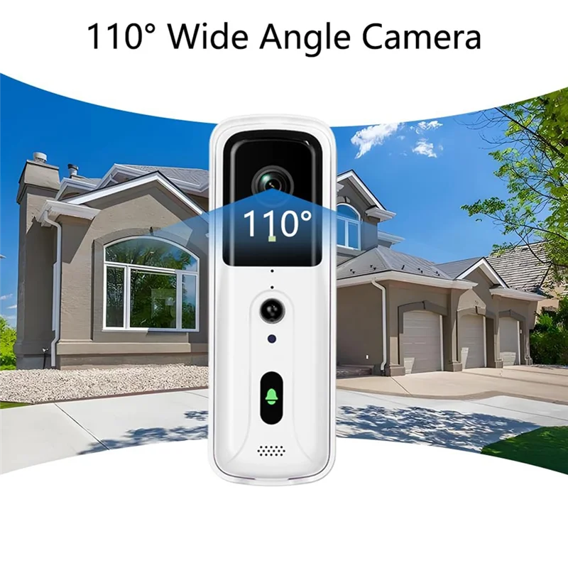 【ABUP】Doorbell Camera PIR Motion Detection, Video Intercom Two-Way Audio, NO Wifi/APP, Timbre Con Camara Para Puerta Inalambrico